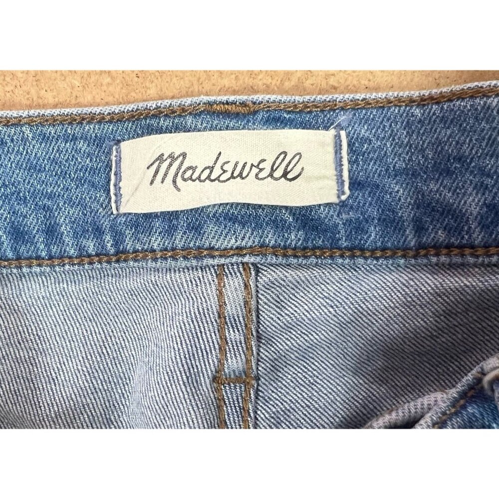Madewell Women 27 the perfect vintage straight jeans Denman Wash Distressed - Picture 10 of 16